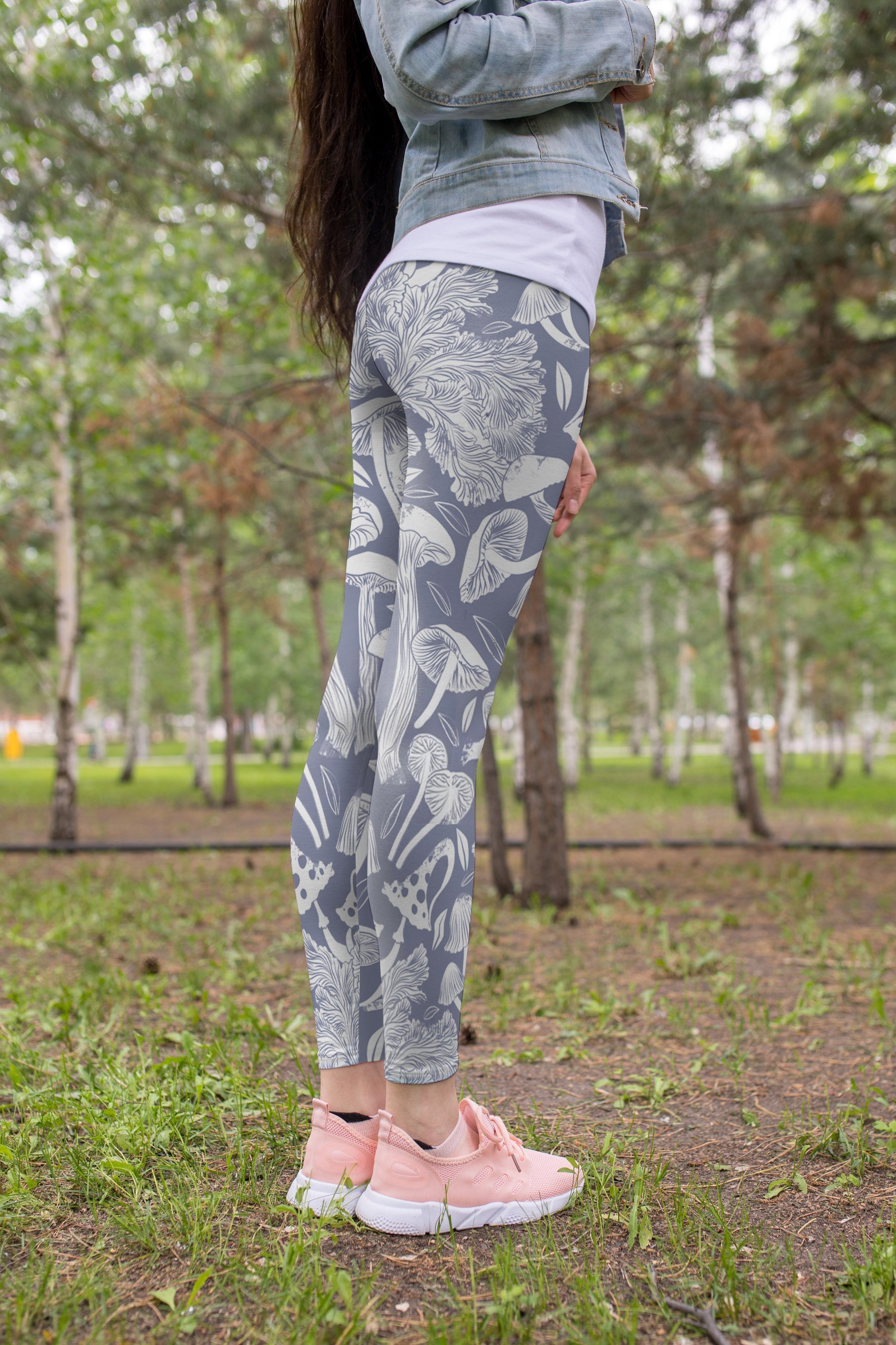 Mushroom Art All Over-Apparel-NTH-Legging-S-Vibe Cosy™
