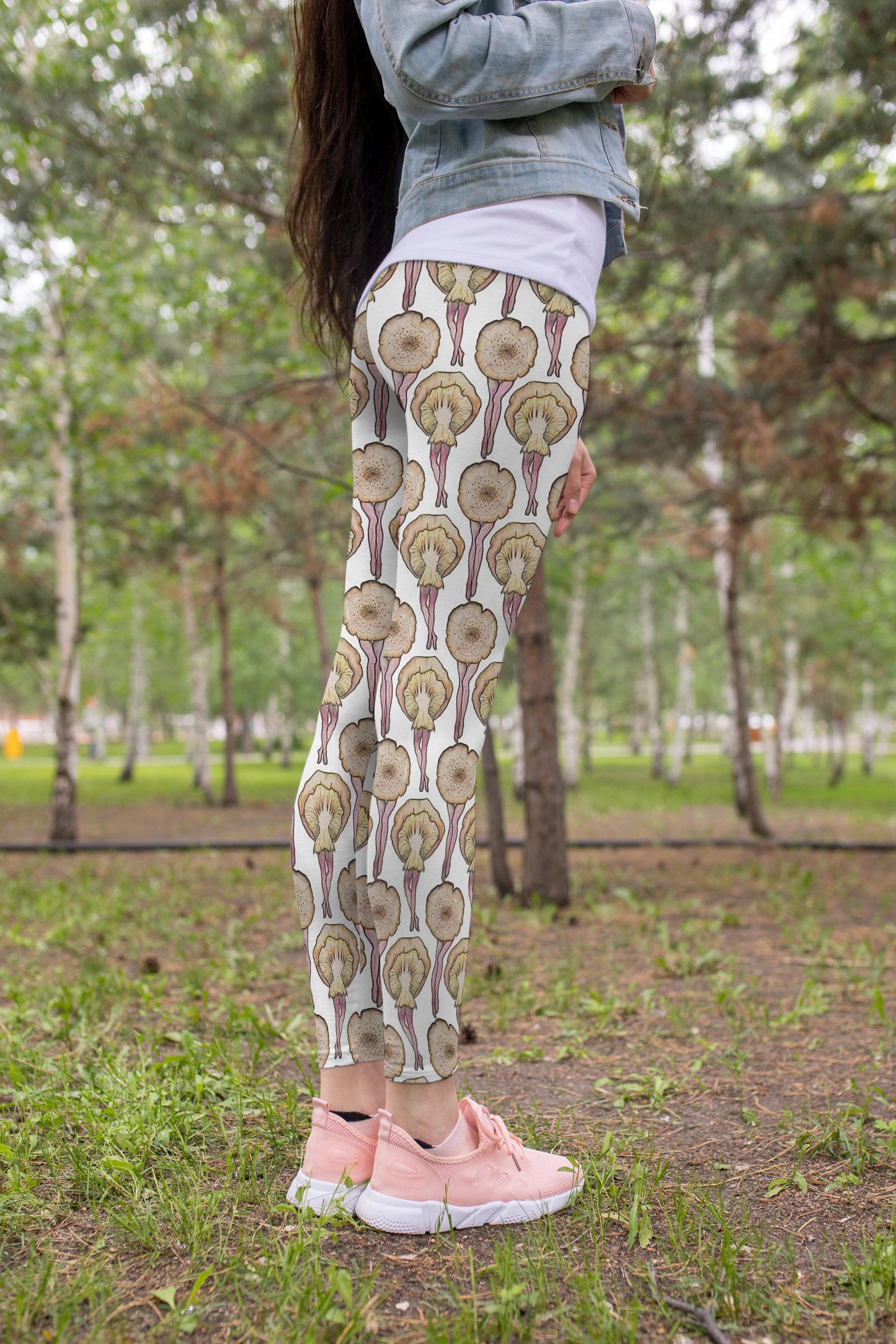 All Over Print Queen mushrooms-Apparel-NTH-Legging-S-Vibe Cosy™