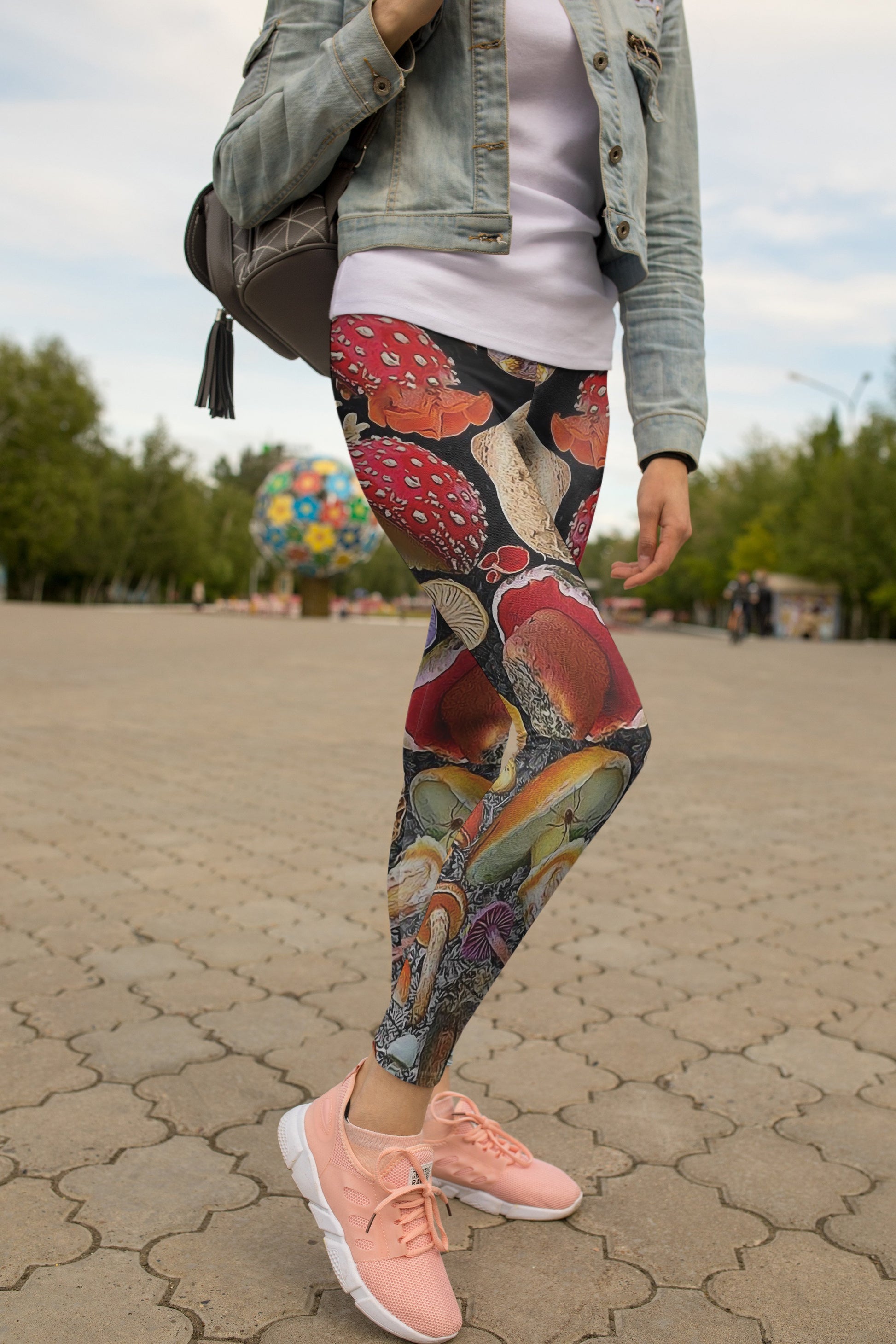Mushroom collection Art 3D all over-Apparel-NTH-Legging-S-Vibe Cosy™