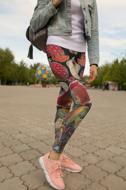 Mushroom collection Art 3D all over-Apparel-NTH-Legging-S-Vibe Cosy™