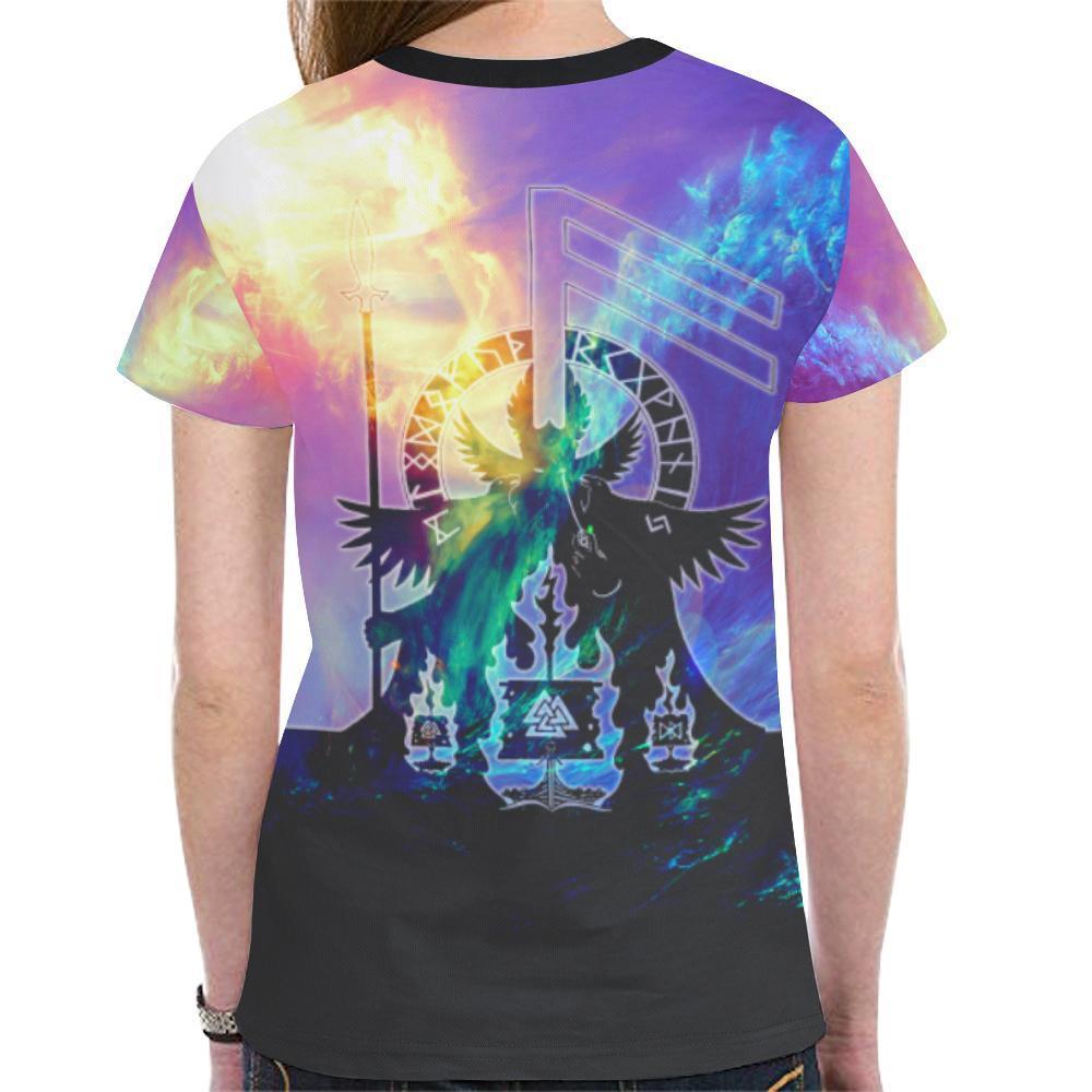 Viking T-shirt - Valknut In The Storm A6-NEW ALL OVER PRINT T-SHIRTS-HP Arts-XS-Men-Violet-Vibe Cosy™