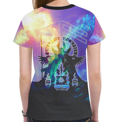 Viking T-shirt - Valknut In The Storm A6-NEW ALL OVER PRINT T-SHIRTS-HP Arts-XS-Men-Violet-Vibe Cosy™