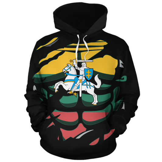 Lithuanian Vytis In Me All-Over Hoodie-Apparel-Phaethon-Hoodie-S-Vibe Cosy™