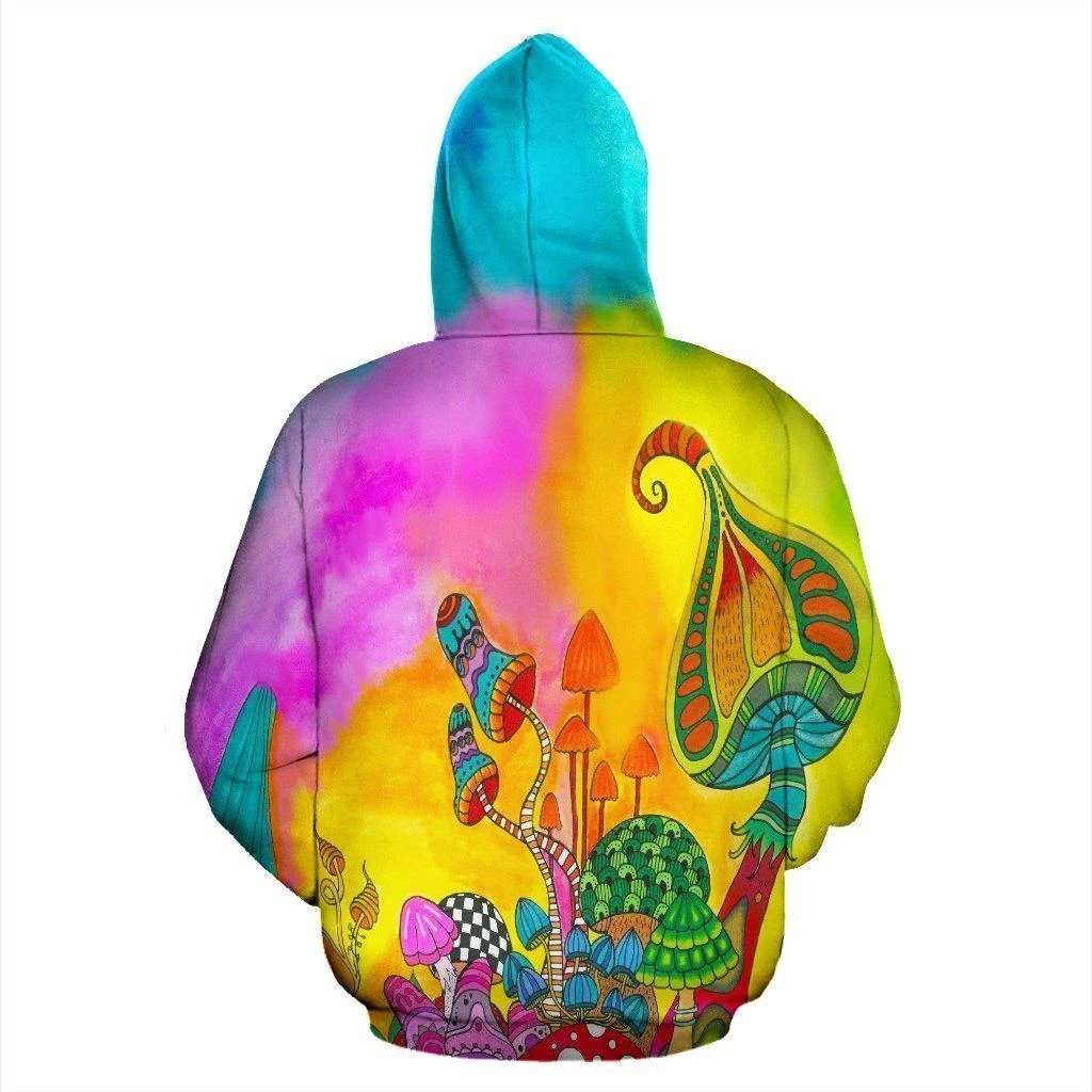 3D ALL OVER PRINTED MAGIC MUSHROOM SHIRT-Apparel-NTH-Zipped Hoodie-S-Vibe Cosy™