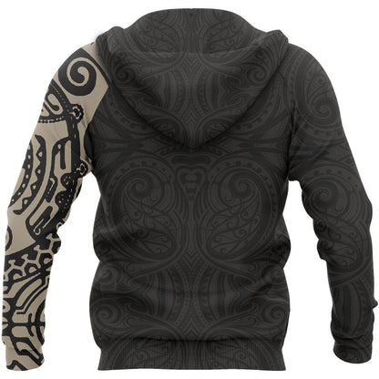 Maori Tattoo New Zealand All Over Hoodie NVD-Apparel-Dung Van-Hoodie-S-Vibe Cosy™