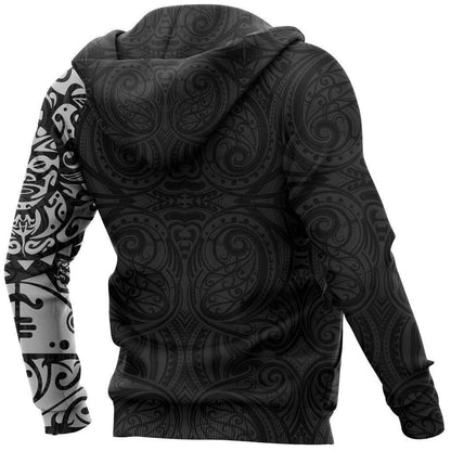 Maori Tangaroa Tattoo New Zealand All Over Hoodie HC1202-Apparel-Huyencass-Hoodie-S-Vibe Cosy™