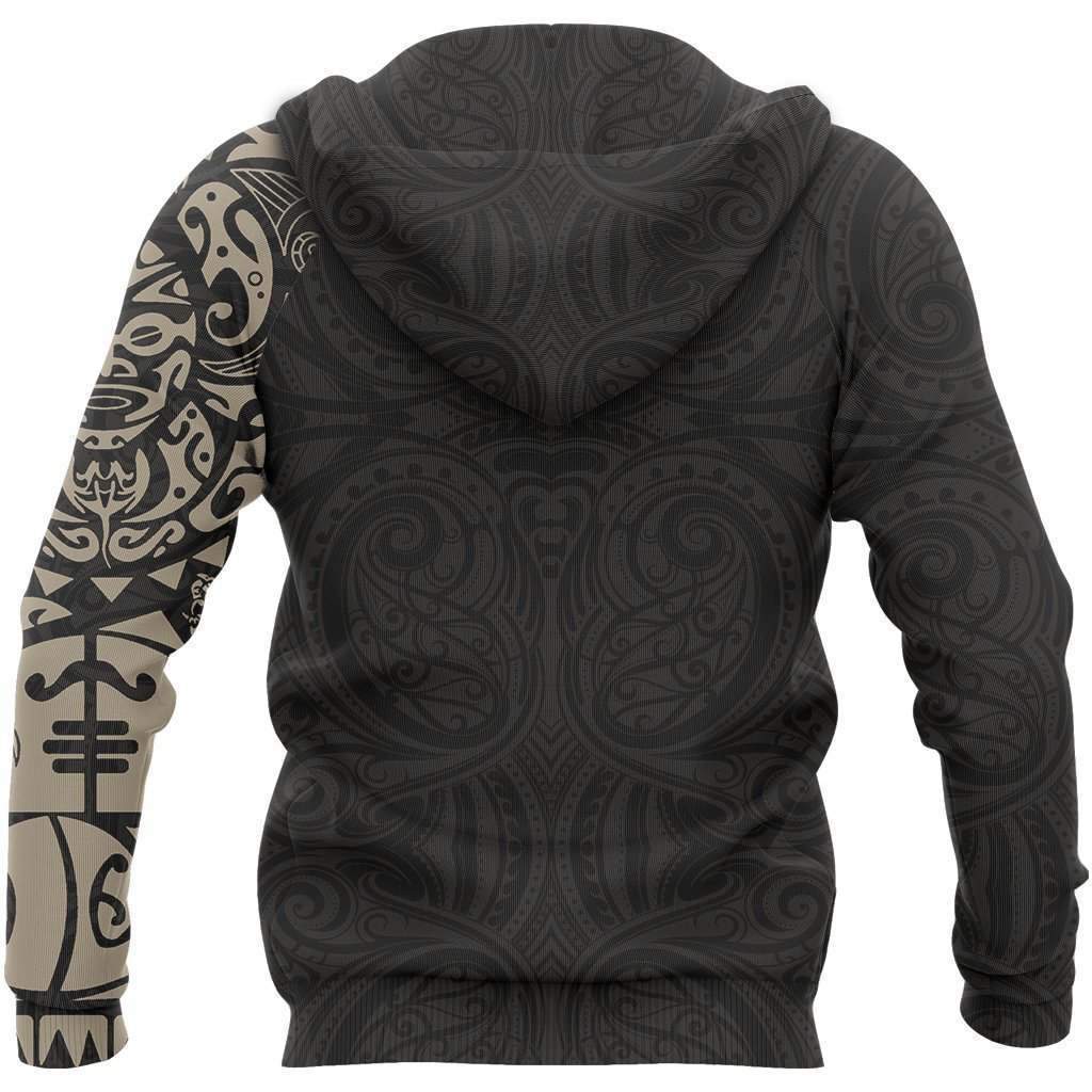 Maori Tangaroa Tattoo New Zealand All Over Hoodie - Golden HC-Apparel-Huyencass-Hoodie-S-Vibe Cosy™