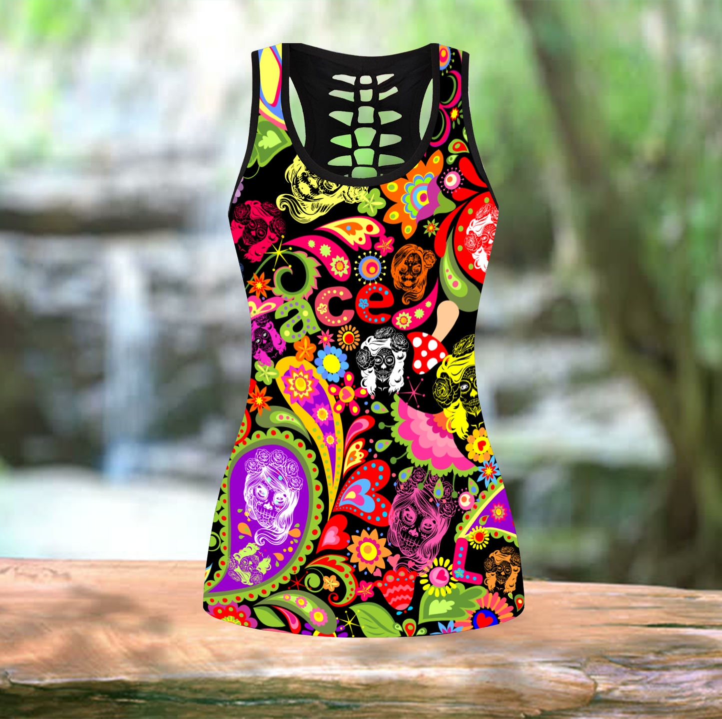 Love Skull Hippie Combo Legging & Tanktop