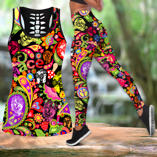 Love Skull Hippie Combo Legging & Tanktop