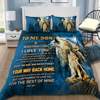 Father and Son Wolf Bedding Set-MEI