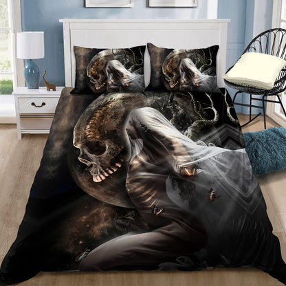 Skull And Girl Bedding Set DQB08102001