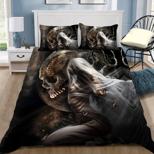 Skull And Girl Bedding Set DQB08102001