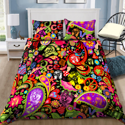 Love Skull Hippie Bedding Sets