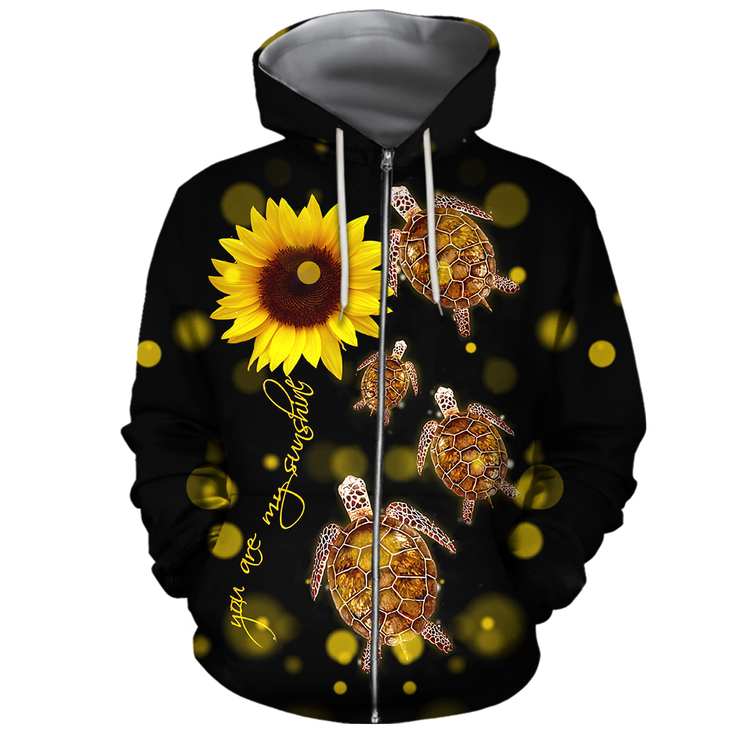 Turtle 3d hoodie shirt for men and women HAC170403-Apparel-HG-Zip hoodie-S-Vibe Cosy™