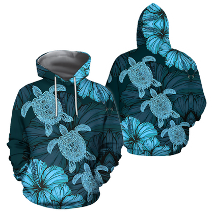 Turtle 3d hoodie shirt for men and women HAC170402-Apparel-HG-Zip hoodie-S-Vibe Cosy™