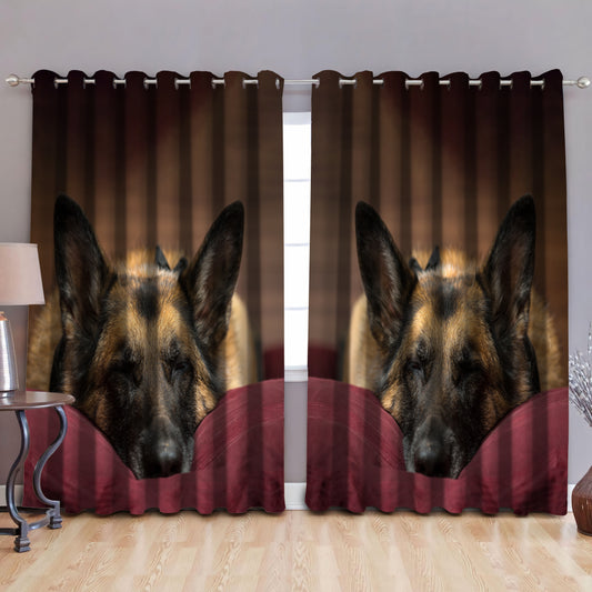 German shepherd blackout thermal grommet window curtains HG71003S-HG-52'' x 63''-Vibe Cosy™