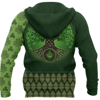 Irish celtic tree of life 3D All Over Printed Shirts For Men and Women TT0124-Apparel-TT-Hoodie-S-Vibe Cosy™