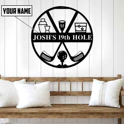 Custom Name XT Golf Lover Metal Sign DA15042101