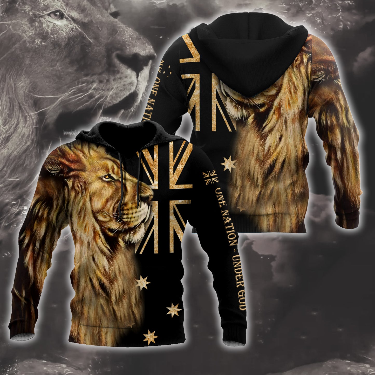 Australia - One Nation Under God 3D All Over Printed Unisex Shirt