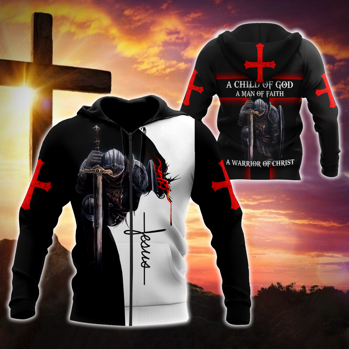Premium Christian Jesus Catholic 3D Printed Unisex Shirts