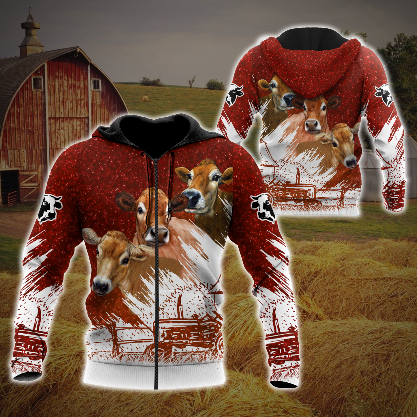 Heifer 3D hoodie shirt for men and women MH2010203