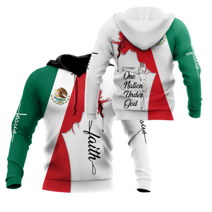 One Nation Under God Mexican Jesus 3D All Over Printed Shirts DQB10092002