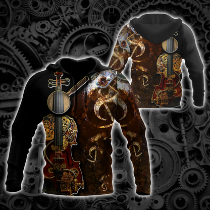Steampunk Violin Mechanic All Over Printed Hoodie For Men and Women MH11112001CL