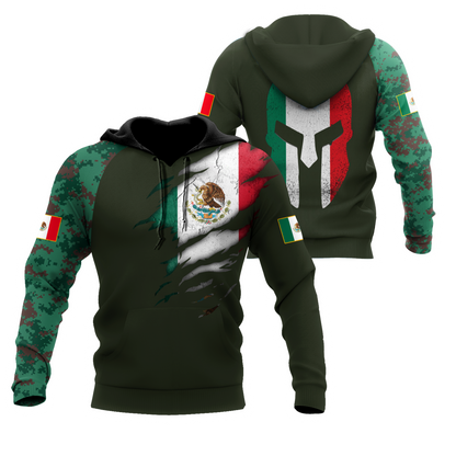 Mexican Coat Of Arm 3D All Over Printed Shirts DQB10142002