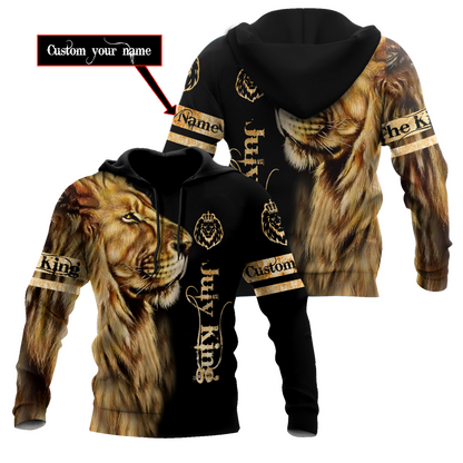 Custom Name July King Lion  3D All Over Printed Unisex Shirts