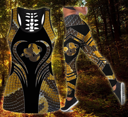 Ball python snake legging + hollow tank combo HG4102-Apparel-HG-S-S-Vibe Cosy™