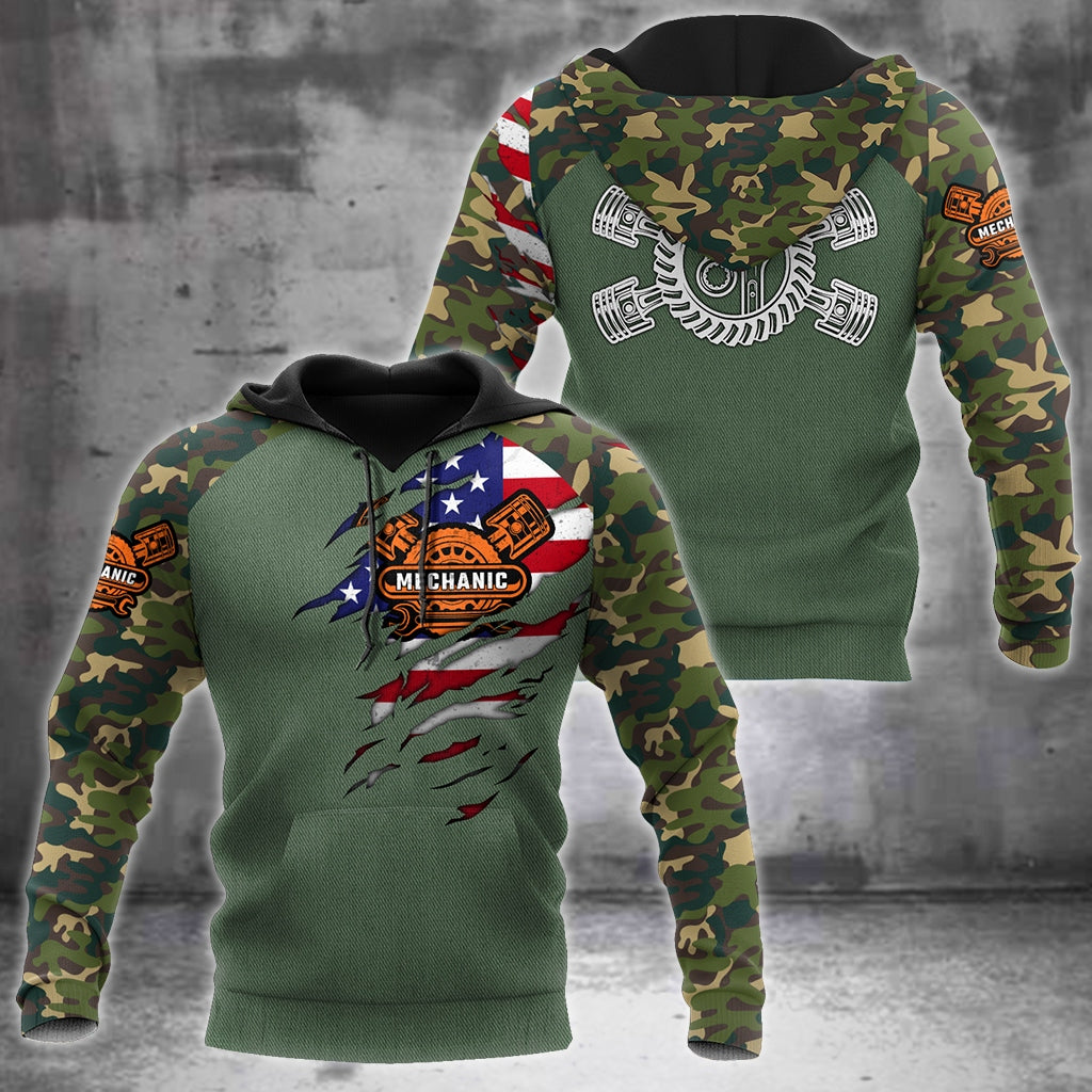 Mechanic Camo 3D All Over Printed Hoodie For Men and Women Pi15092005S1