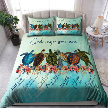 Turtle-God Says You Are Bedding Set Pi20072004-Quilt-TA-Twin-Vibe Cosy™