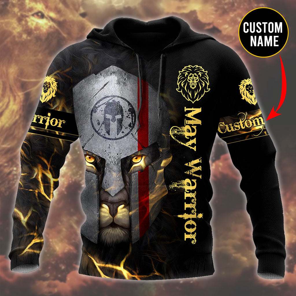 May Spartan Lion Warrior 3D All Over Printed Unisex Shirts