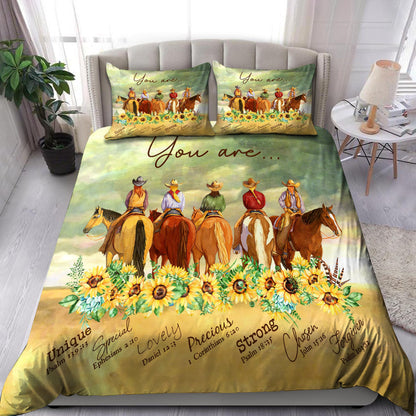 Cowgirl And Horses-Gods Say You Are Bedding Set Pi31072002