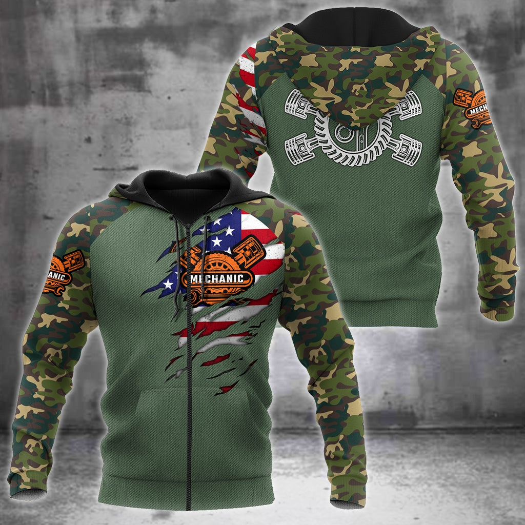 Mechanic Camo 3D All Over Printed Hoodie For Men and Women Pi15092005S1