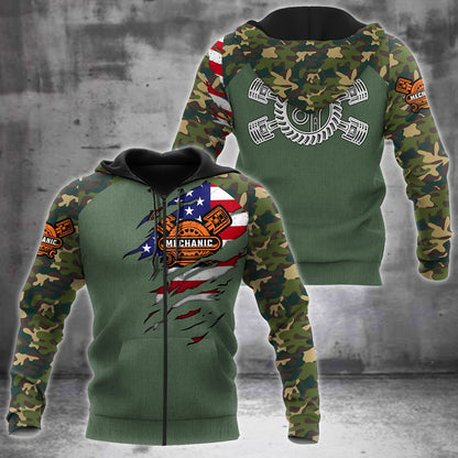 Mechanic Camo 3D All Over Printed Hoodie For Men and Women Pi15092005S1