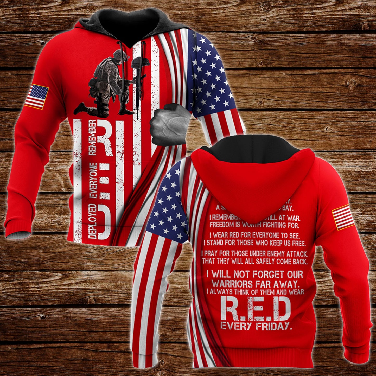 Wear R.E.D Everyday 3D All Over Printed Shirts For Men and Women