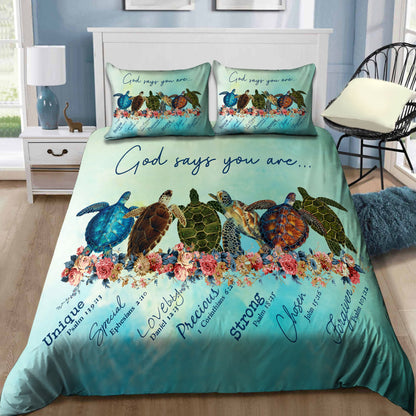 Turtle-God Says You Are Bedding Set Pi20072004-Quilt-TA-Twin-Vibe Cosy™