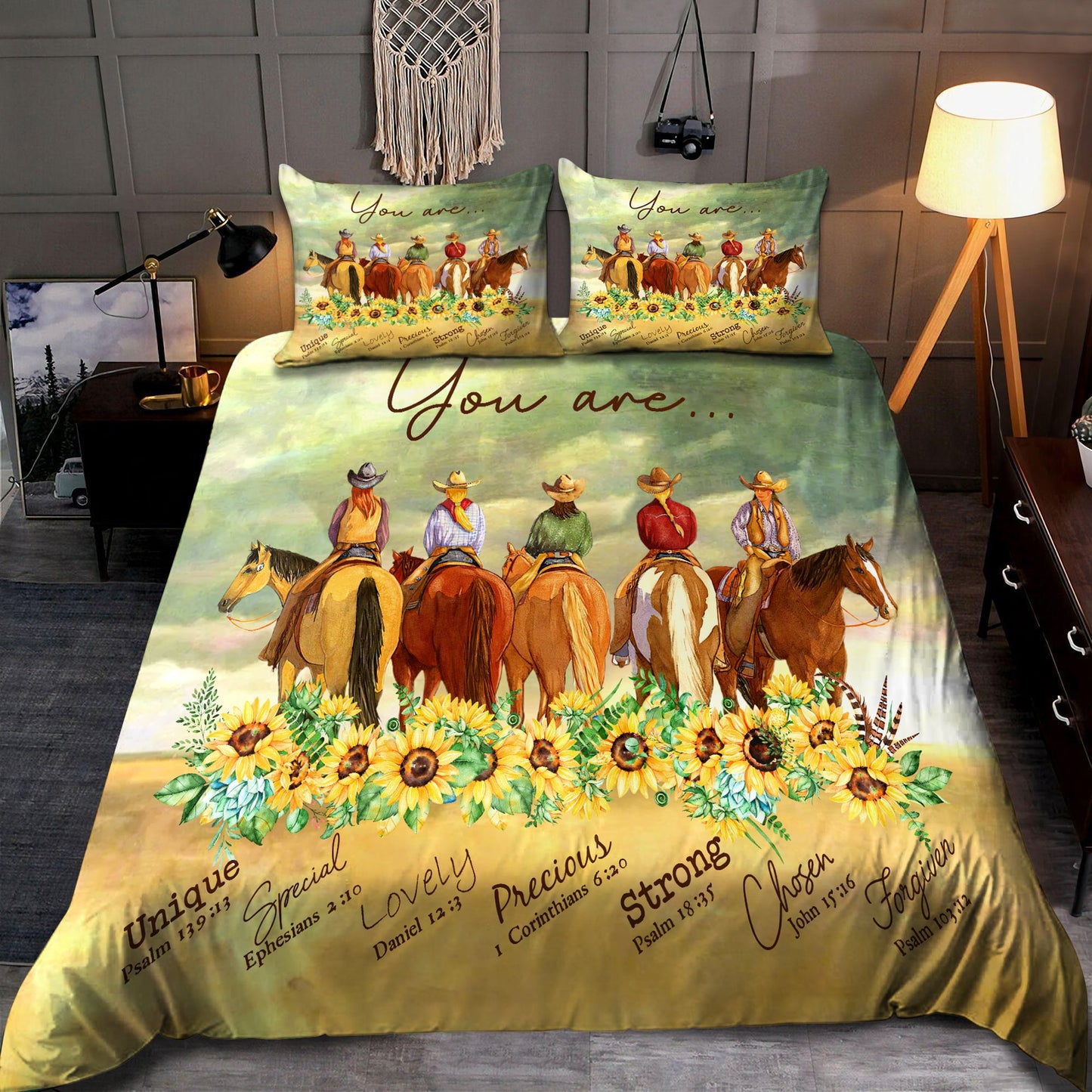 Cowgirl And Horses-Gods Say You Are Bedding Set Pi31072002