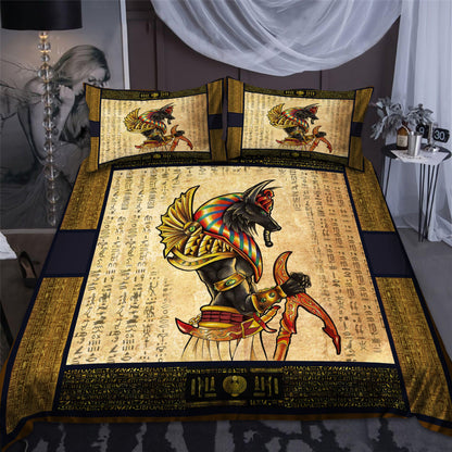 Ancient Egyptian Anubis Bedding Set Pi03072005-Bedding-MP-Twin-Vibe Cosy™