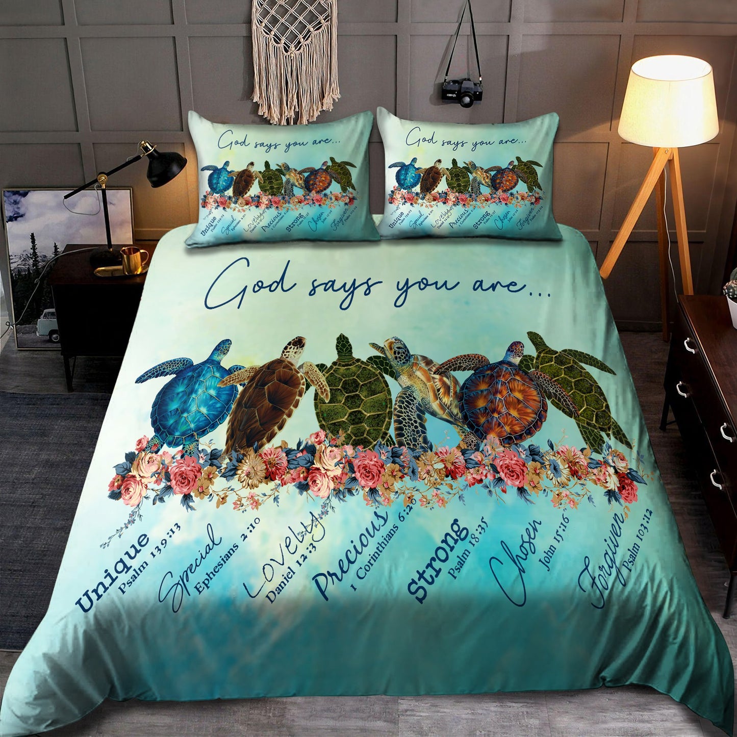 Turtle-God Says You Are Bedding Set Pi20072004-Quilt-TA-Twin-Vibe Cosy™