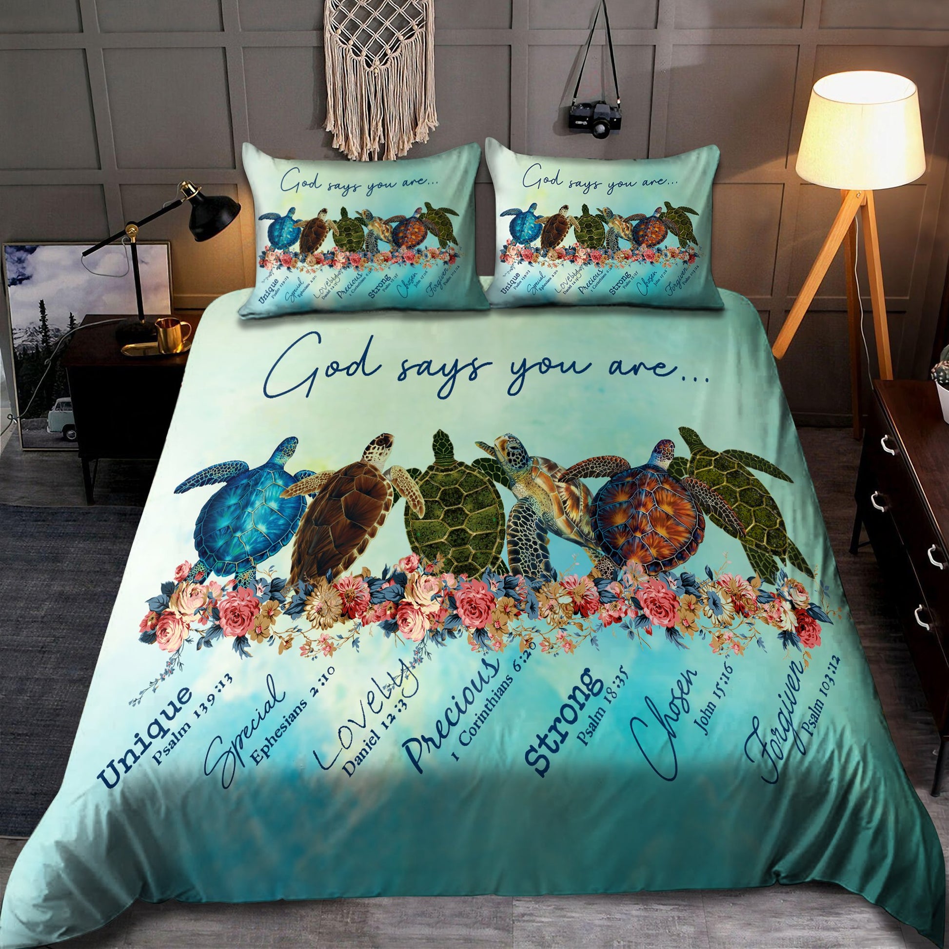 Turtle-God Says You Are Bedding Set Pi20072004-Quilt-TA-Twin-Vibe Cosy™