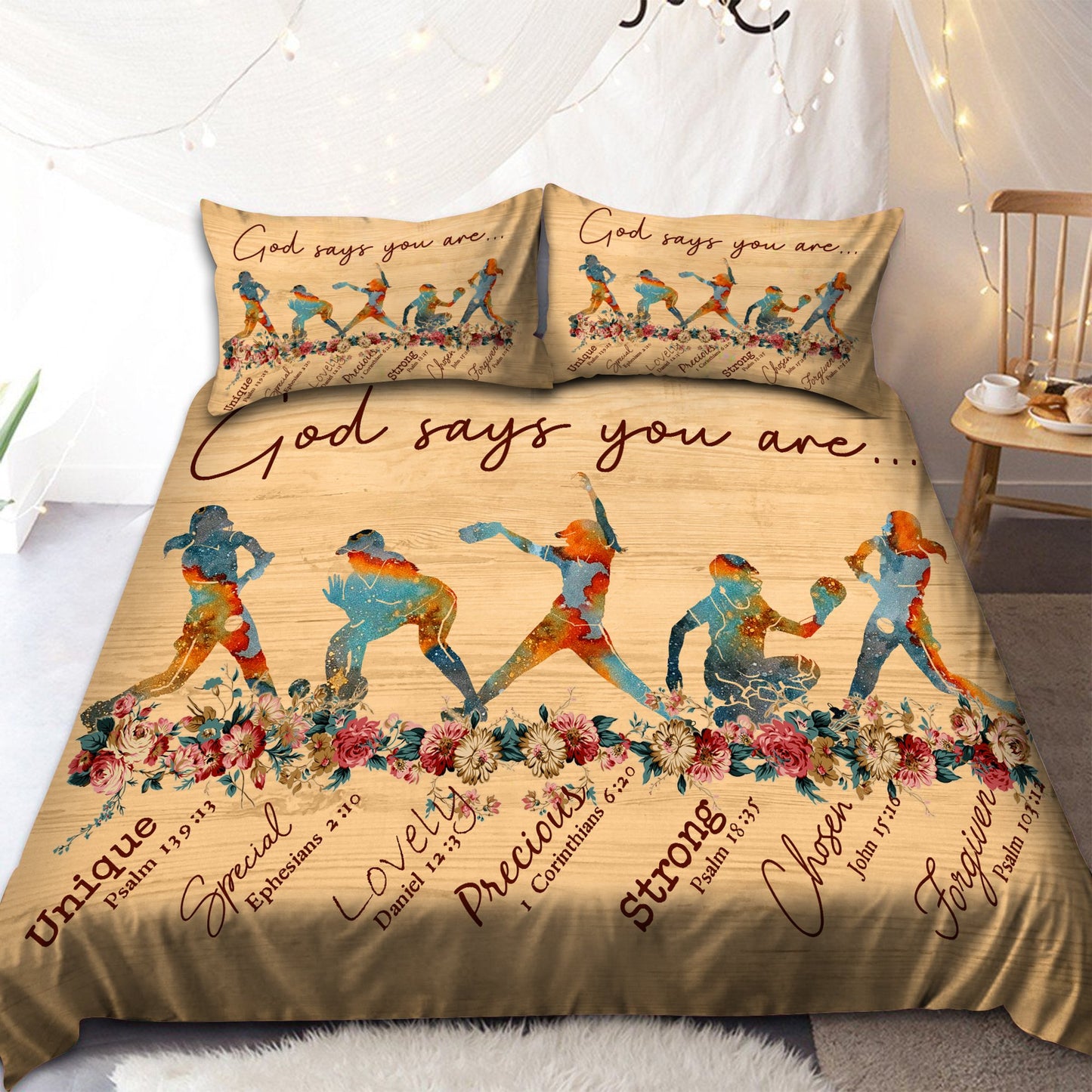 Softball-God Says You Are Bedding Set Pi20072002-Quilt-TA-Twin-Vibe Cosy™