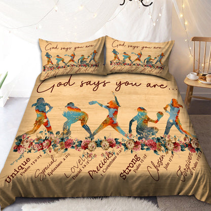 Softball-God Says You Are Bedding Set Pi20072002-Quilt-TA-Twin-Vibe Cosy™
