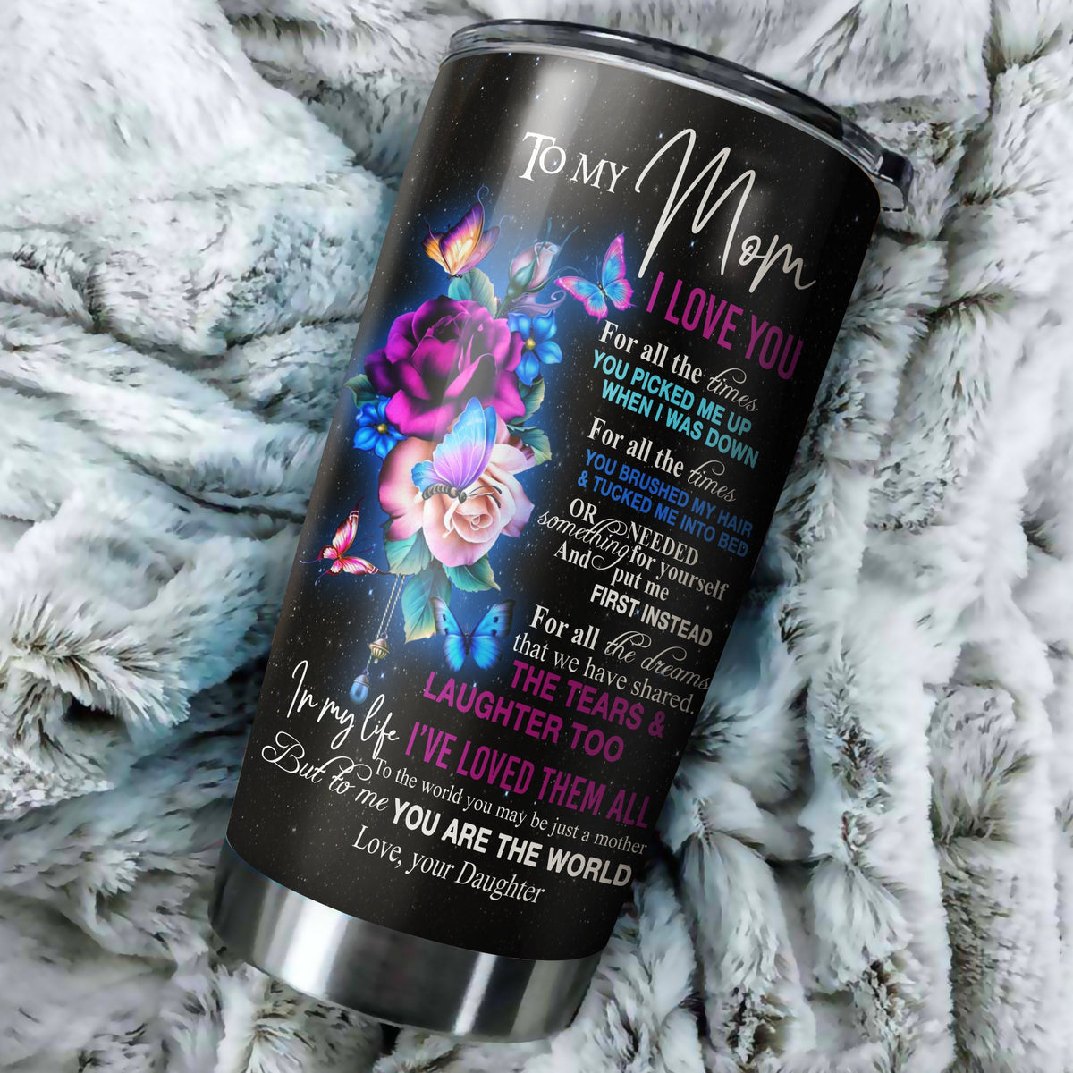 To My Mom Personalized Stainless Steel Tumbler 20 Oz PiT080401 - Amaze Style™-Tumbler