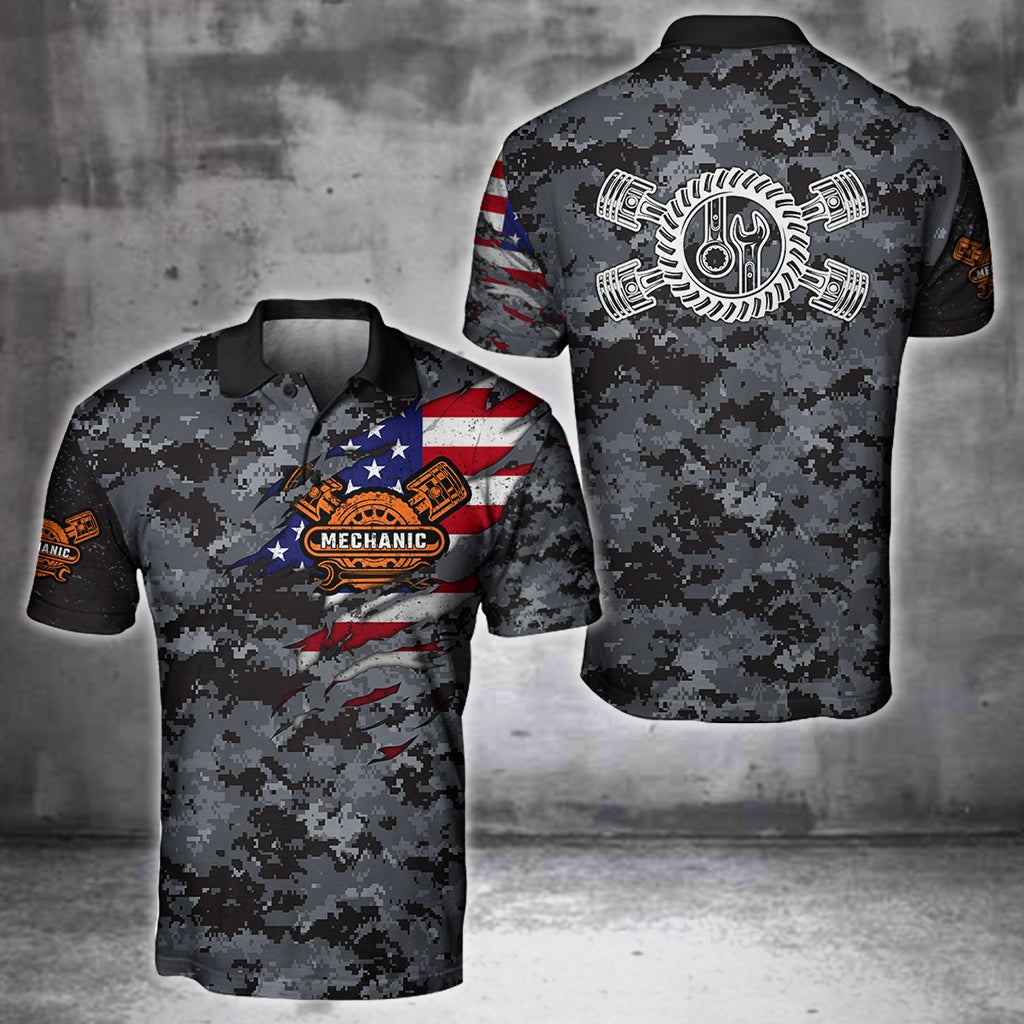 Mechanic Camo 3D All Over Printed Hoodie For Men and Women Pi15092005
