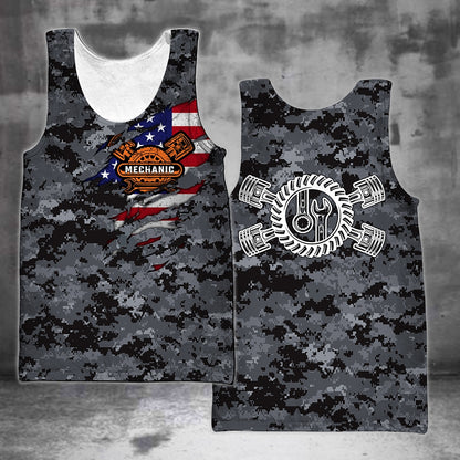 Mechanic Camo 3D All Over Printed Hoodie For Men and Women Pi15092005