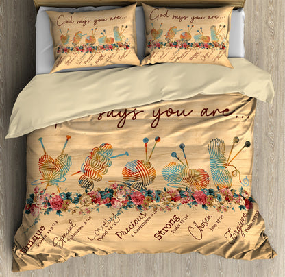God Says You Are Bedding Set Pi20072003-Quilt-TA-Twin-Vibe Cosy™