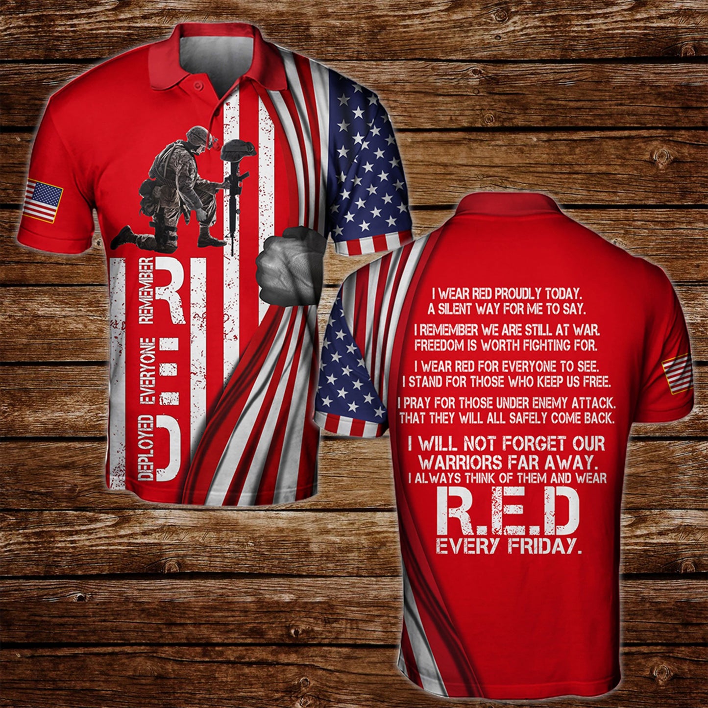 Wear R.E.D Everyday 3D All Over Printed Shirts For Men and Women