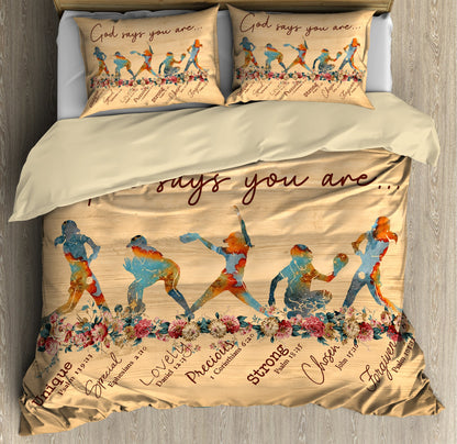 Softball-God Says You Are Bedding Set Pi20072002-Quilt-TA-Twin-Vibe Cosy™
